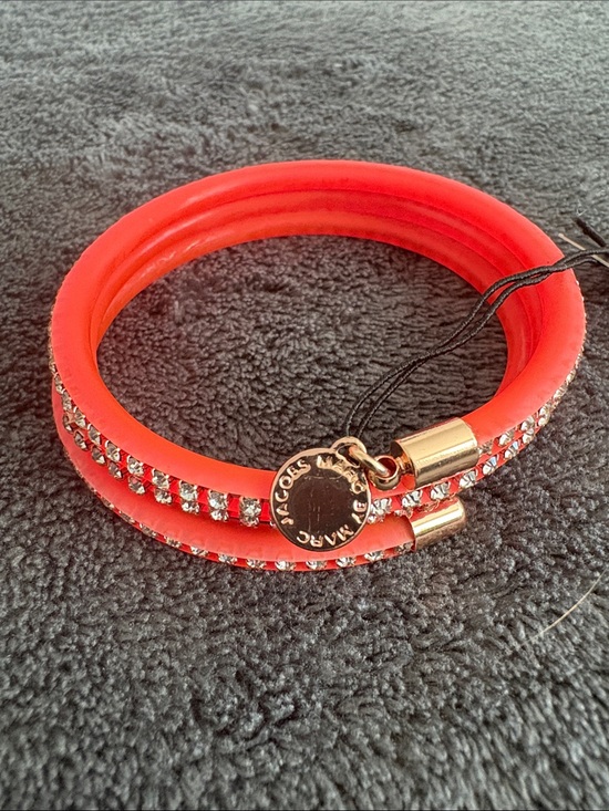Marc By Marc Jacobs Jewelry - Marc by Marc Jacobs Coral Crystal-Accented Wrap Bracelet